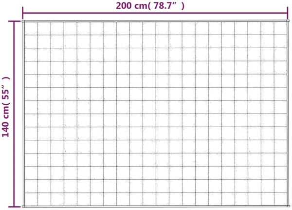 vidaXL Gewichtsdecke Stoff, 1 x Gewichtsdecke, Dunkelblau, 140x200 cm, Baumwolle, 10 kg Bild 6
