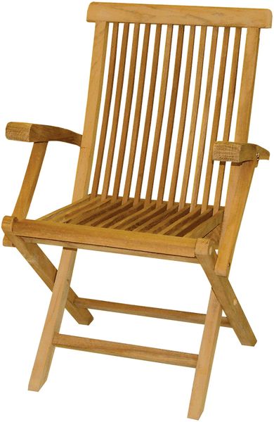 Premium Teak Klappsessel mit Armlehne Klappstuhl Gartenstuhl Gartensessel Stuhl