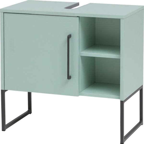 Schildmeyer Limone Waschbeckenunterschrank, Holzwerkstoff, Mint, 60,4 x 59,5 x 33 cm (BxHxT)