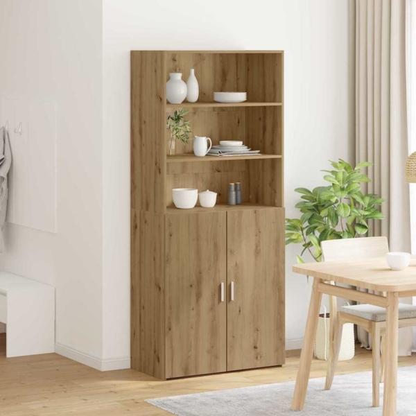 vidaXL Highboard Artisan-Eiche 80 x 42,5 x 185 cm Holzwerkstoff 3402633 Bild 3