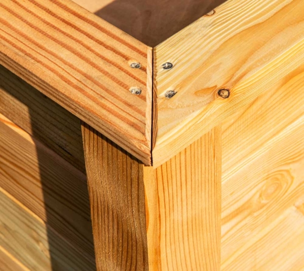 Westmann Lärchenholz Hochbeet Klassik 100 | Natur Bild 8