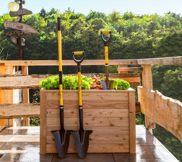 Westmann Lärchenholz Hochbeet Klassik 100 | Natur Bild 2