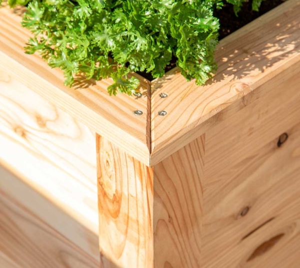 Westmann Lärchenholz Hochbeet Klassik 100 | Natur Bild 4