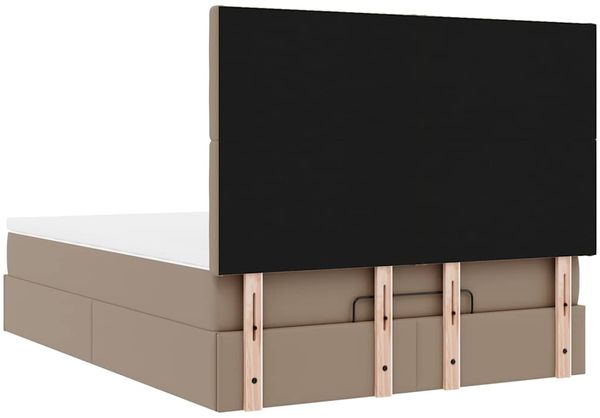 vidaXL Ottoman-Bett mit Matratze & LEDs 140x200cm Kunstleder 3313859 Bild 12