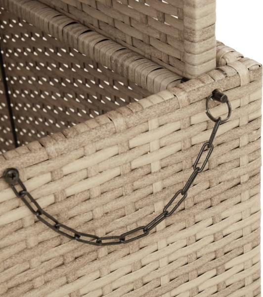 vidaXL Gartentisch Beige 80x80x71 cm Poly Rattan und Akazienholz 368271 Bild 12