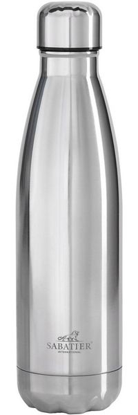 SABATIER International Isolierflasche Brasserie, 500 ml, doppelwandiger Edelstahl, tropfsicher