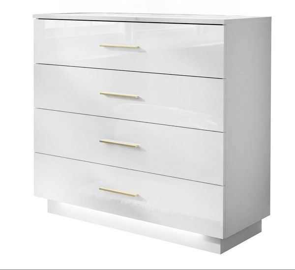 Lookway Kommode LINA mit goldenen Griffen, Breite 95cm