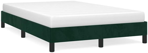 Einzelbettgestell Design für Erwachsene ohne Matratze Dunkelgrün 120x200 cm Samt d4780e