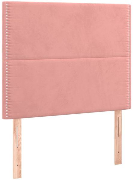 Boxspringbett mit Matratze & LED Samt Rosa 80x200 cm Bild 7