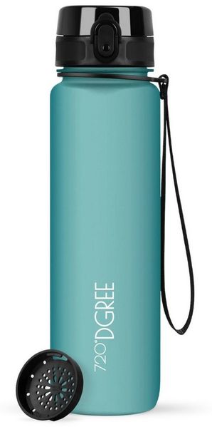 720°DGREE Trinkflasche Trinkflasche uberBottle softTouch mit Sieb ocean blue 1l