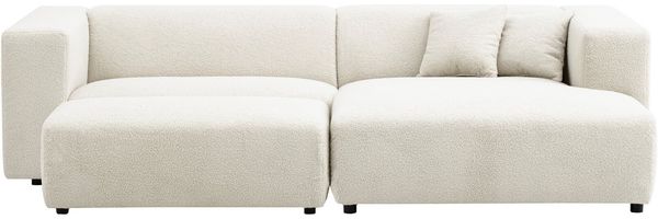 Home affaire Polsterecke BAKELS, Ecksofa-Set mit Hocker, L-Form mit Schlaffunktion, Ecksofa-Set (incl. Hocker) im trendigen Megacord