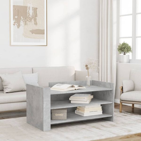 vidaXL Couchtisch Betongrau 100x50x50 cm Holzwerkstoff 848349