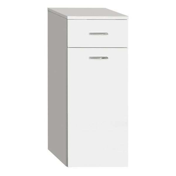 ZOJA/KERAMIA FRESH Unterschrank mit Wäschekorb 35 x 78 x 29 cm, weiß