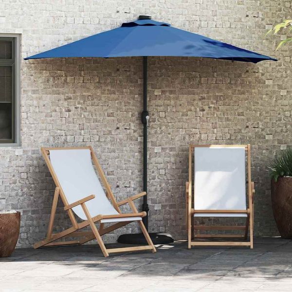 vidaXL Garten-Sonnenschirm Azurblau 294 x 150 x 223 cm 42003266