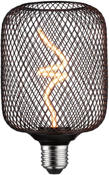 Metallic Glow Standard 230V LED Leuchtmittel Zyl E27 160lm 4W 1800K dimmbar Schwarz