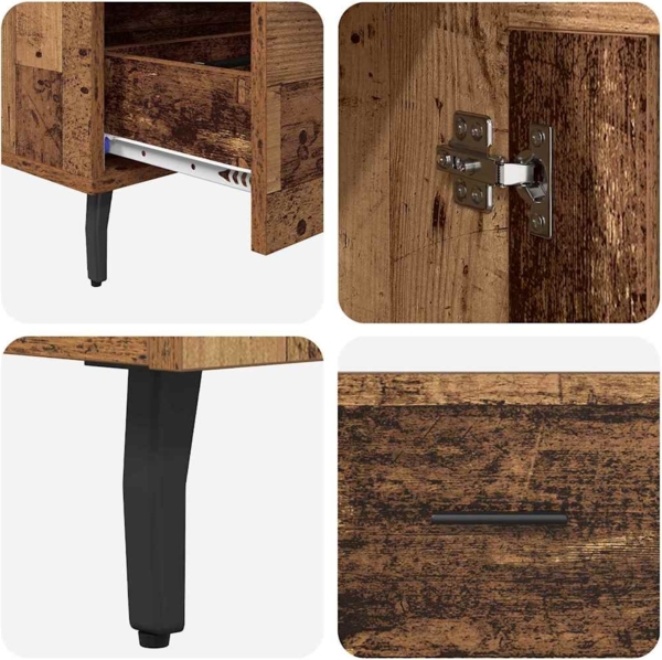 vidaXL Highboard Altholz 69,5 x 31 x 115 cm Holzwerkstoff 882541 Bild 8