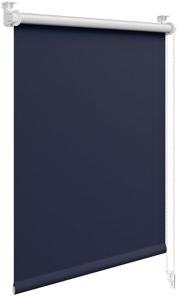 WOLTU Verdunkelungsrollo ohne Bohren, Thermo Verdunkelungsrollo mit Kette, Sichtschutz, für Türen und Fenster, Blau,B100 x H130 cm