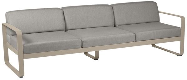 Bellevie 3-Sitzer Lounge-Sofa 14 Muskat B8 Taupegrau