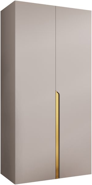 Kleiderschrank Veluna I 100 (Farbe: Cashmere / Cashmere + Gold)