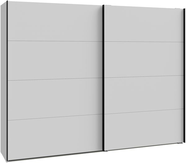 Schwebetürenschrank >NEKTARIUS< 3 Böden, 3 Stangen, Secret grey - 269,8x210,5x62,9cm (BxHxT) Bild 4