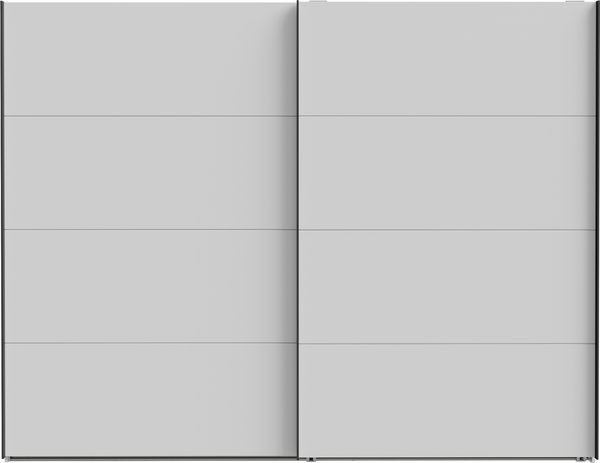 Schwebetürenschrank >NEKTARIUS< 3 Böden, 3 Stangen, Secret grey - 269,8x210,5x62,9cm (BxHxT)