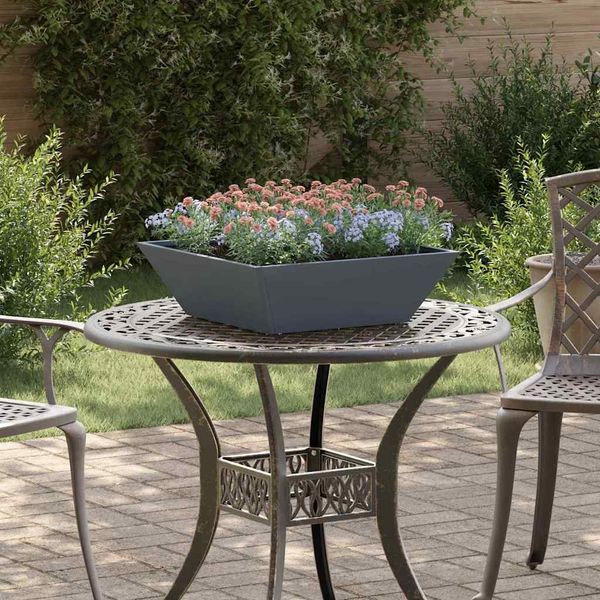 vidaXL Garten-Pflanzgefäß 5 pcs Anthrazit 50 x 50 x 15 cm 873829