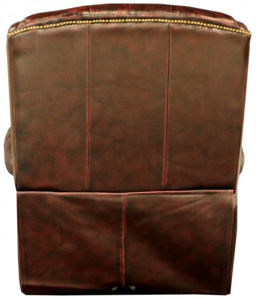 Elektrischer Relaxsessel Chesterfield Stunning aus echtem Rindsleder Red Bild 6