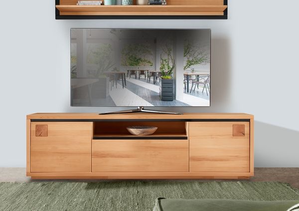 TV Board 215x56cm "Bergamo" Kernbuche geölt WZ-0159