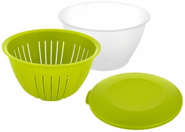 WESTMARK Schüssel Set Olympia, 3-tlg, Apfelgrün, PP, (Set, 3-tlg)