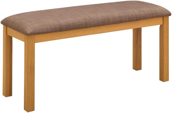vidaXL Esstischbank 95 x 32 x 45 cm Massivholz Eiche Grau 42039171