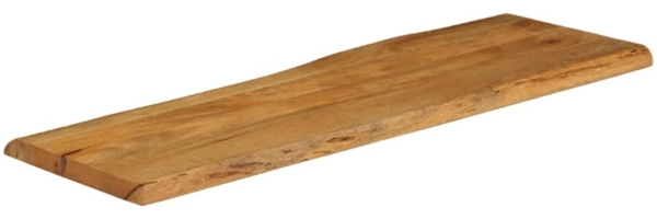 vidaXL Tischplatte mit Baumkante 110x40x2,5 cm Massivholz Mango 370757