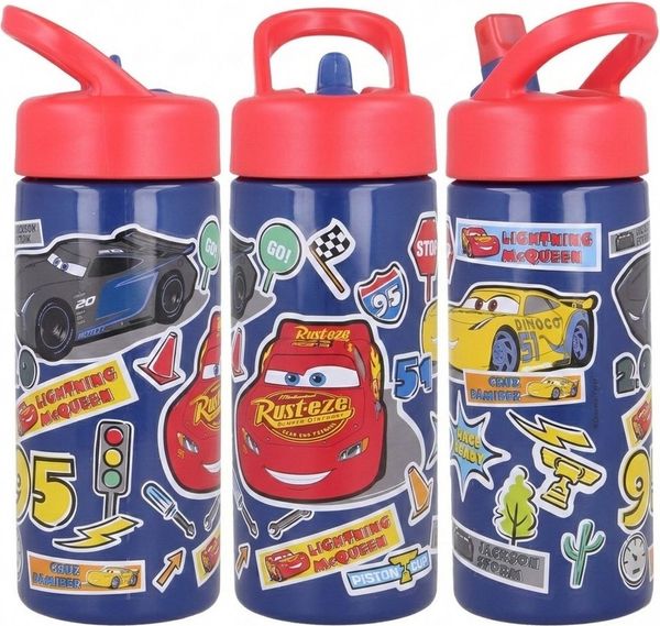Disney Trinkflasche Disney Cars Lightning McQueen Wasserflasche Flasche 410 ml