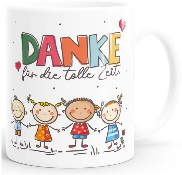 SpecialMe Tasse Kaffee-Tasse Danke Erzieherin Herz kleines Geschenk Abschied Spruch, Keramik