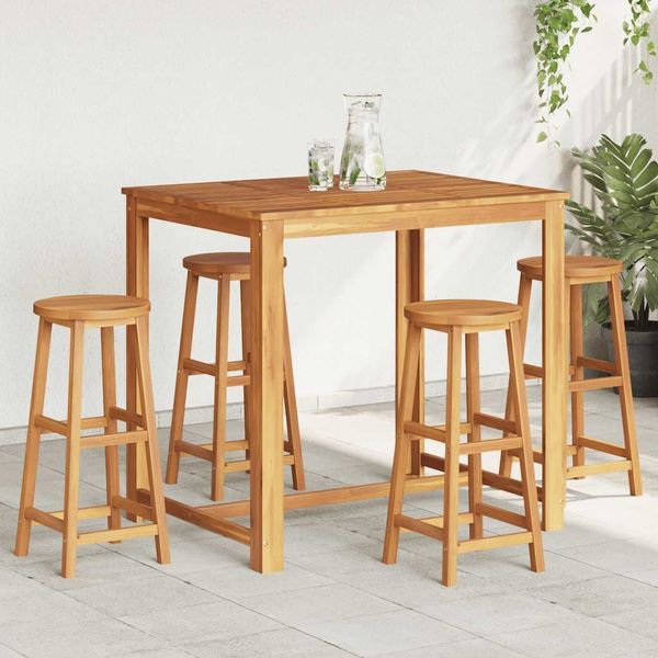 Barhocker 4 Stk. Massivholz Akazie [310285]