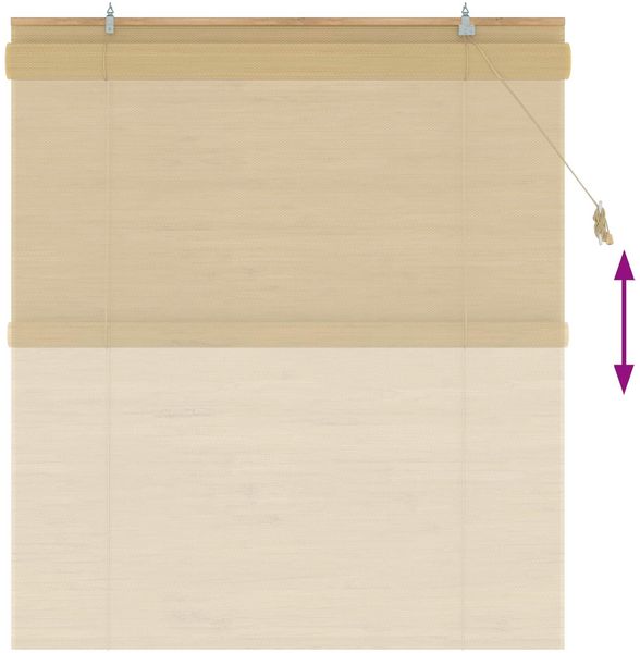 vidaXL Rollo Natur 140 x 160 cm Bambus 42040569 Bild 6