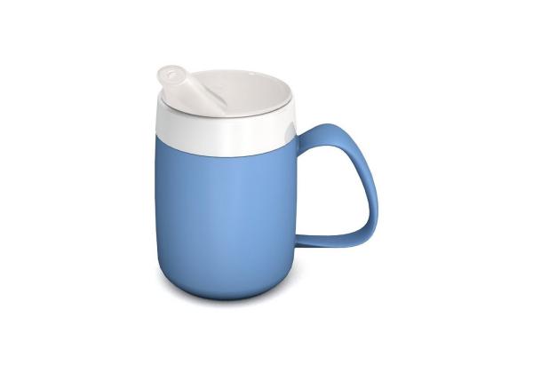 Ornamin Schnabelbecher ORNAMIN Becher mit Trink-Trick mit Schnabelaufsatz, Qualitätskunststoff, Trink-Trick I Trinkhilfe I bruchstabil I BPA-frei I Made in Germany