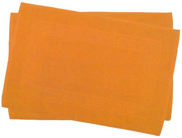 Julie Julsen Badematte 2-Badematte-Orange-50x40 cm, Baumwolle, Spiral