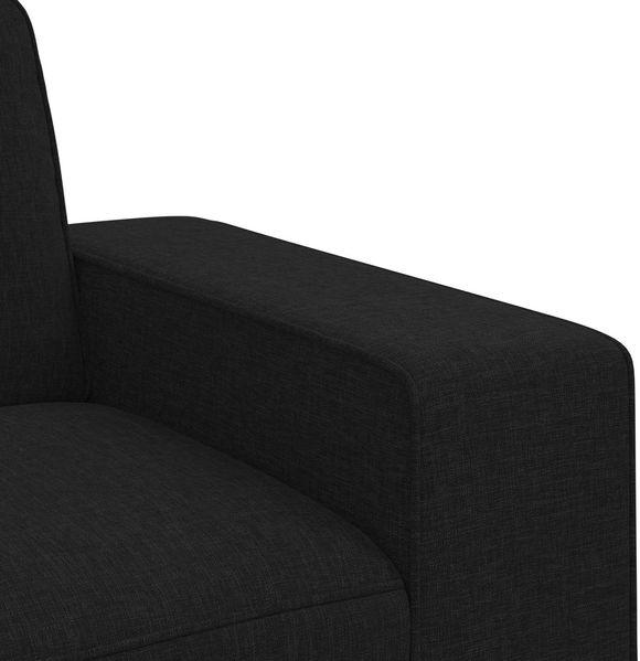 vidaXL Sofa Set 2 pcs Schwarz 162 x 80 x 82 cm Stoff 3407502 Bild 7