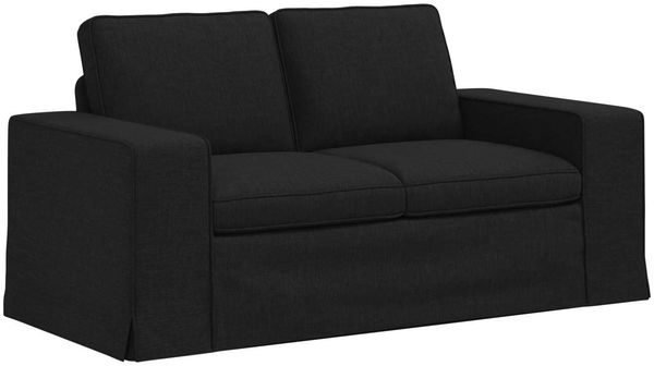 vidaXL Sofa Set 2 pcs Schwarz 162 x 80 x 82 cm Stoff 3407502 Bild 5