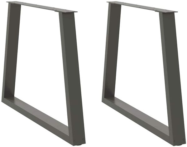 vidaXL Esstisch Beine V-Form 2 Stück Anthrazit 90x(72-73,3) cm Stahl 4012578