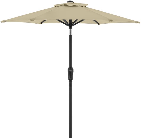 Doppler Sonnenschirm / Mittelstockschirm "LIFE 180 Lift", sand, Ø 180 cm