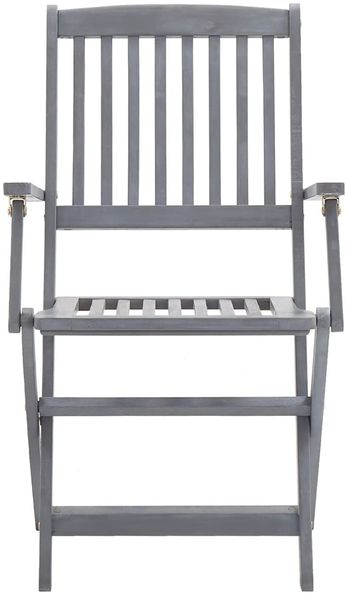 vidaXL Klappbare Gartenstühle 4 Stk. mit Sitzkissen Massivholz Akazie 3064512 Bild 10