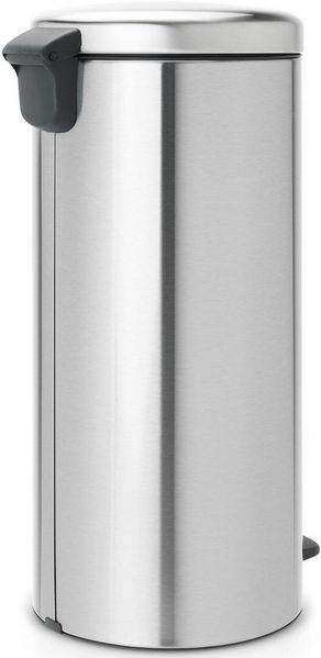 Treteimer 30 L mit Kunststoffeinsatz (B: 29,3cm, T: 38cm, H: 67,9cm) Matt Steel Fingerprint Proof Bild 4