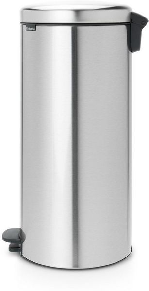 Treteimer 30 L mit Kunststoffeinsatz (B: 29,3cm, T: 38cm, H: 67,9cm) Matt Steel Fingerprint Proof Bild 3