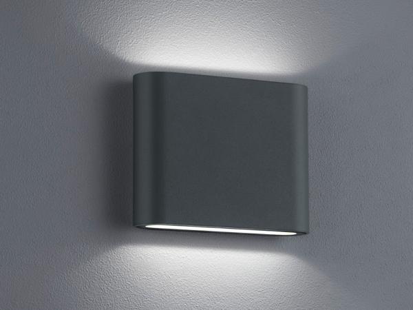 Trio Leuchten LED Außen-Wandleuchte Thames II anthrazit Up- & Downlight