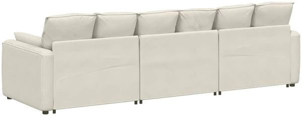 vidaXL Modulares Sofa mit Kissen Cream 3321106 Bild 6