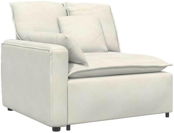 vidaXL Modulares Sofa mit Kissen Cream 3321106 Bild 2