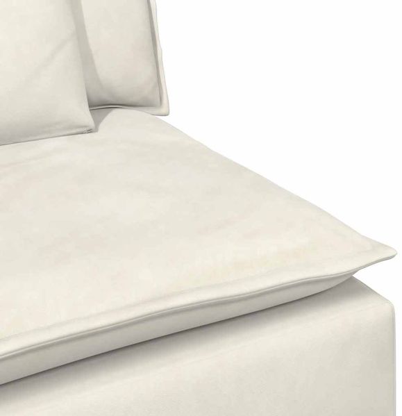 vidaXL Modulares Sofa mit Kissen Cream 3321106 Bild 7
