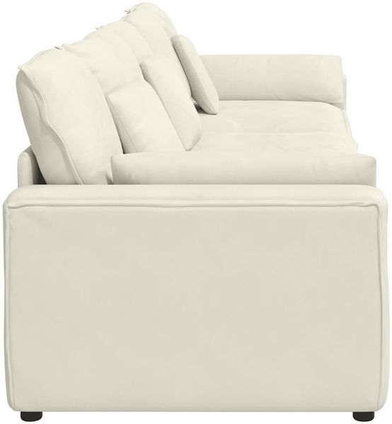 vidaXL Modulares Sofa mit Kissen Cream 3321106 Bild 5