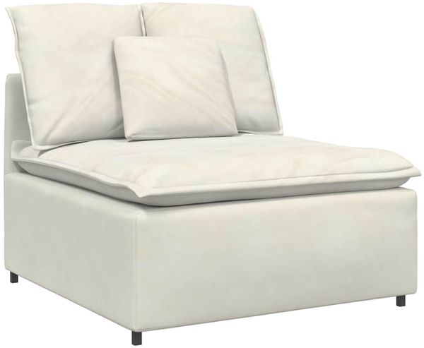 vidaXL Modulares Sofa mit Kissen Cream 3321106 Bild 3